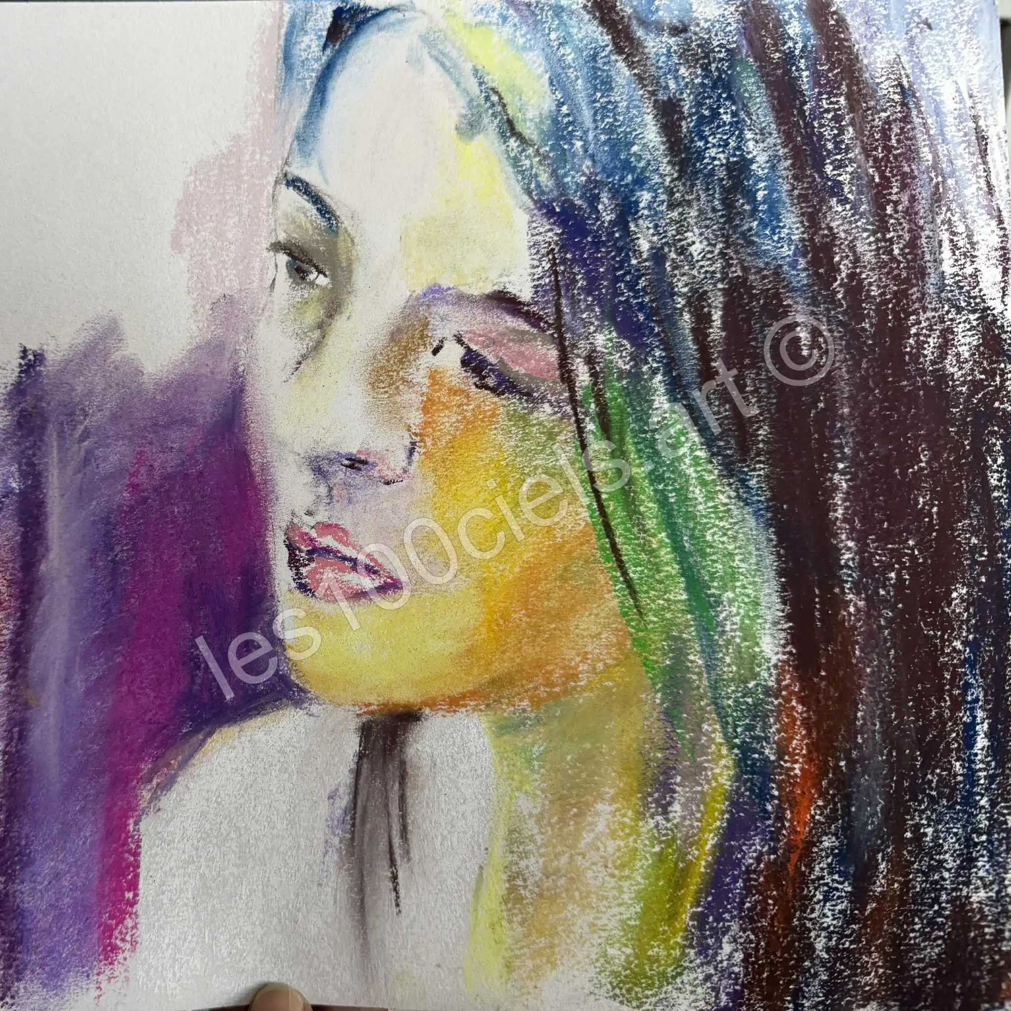 Craie sèche 1, exposition Les 100 Ciels